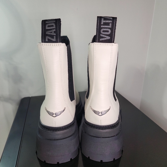 New Zadig & Voltaire Ride Ankle Leather Boots - Picture 10 of 13